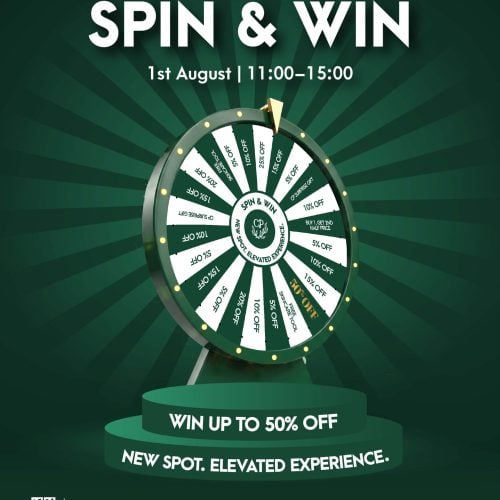 spin & win social media post